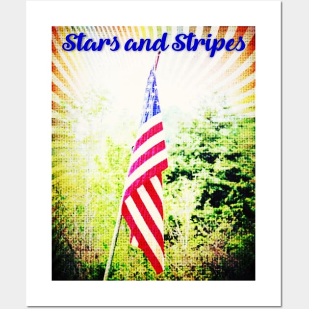 Stars and Stripes USA Flag Wall Art by Shell Photo & Design
